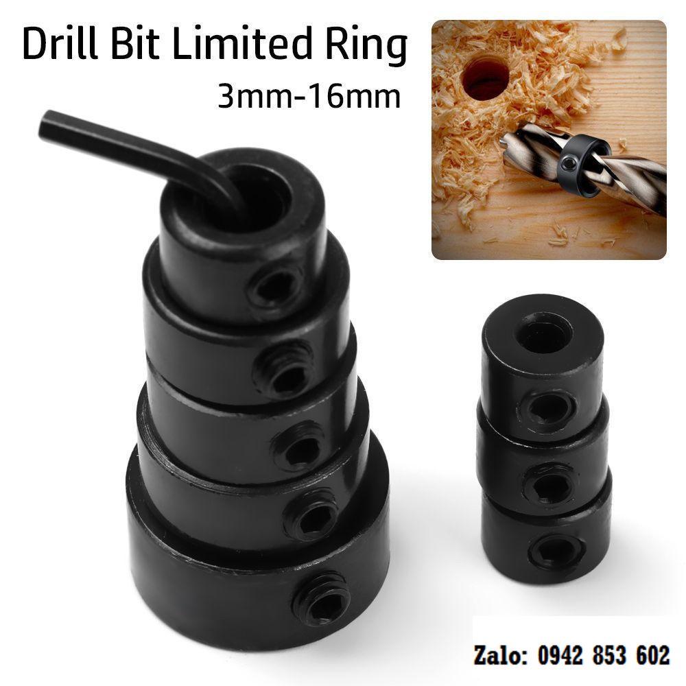 Bộ 8 Vòng Giới Hạn Mũi Khoan 3-16mm Hỗ Trợ Chế Biến Gỗ Chuyên Dụng