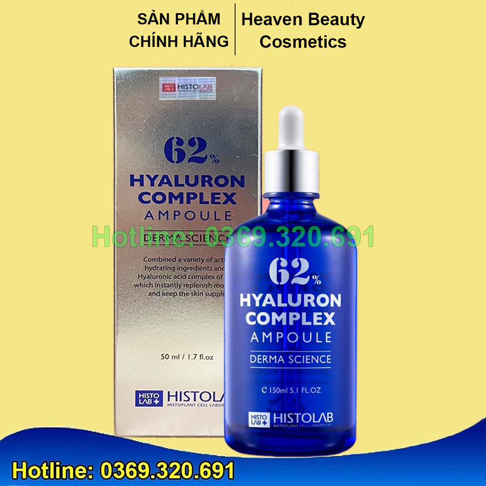 Tinh chất cấp ẩm Histolab Hyaluron Complex Ampoule 62% dưỡng ẩm, phục hồi da, cấp nước - Bác sĩ Mã Phượng