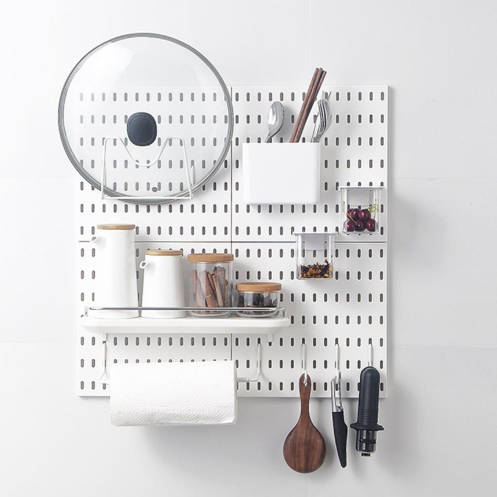 Tấm Bảng Pegboard lớn giá treo dụng cụ hoặc trang trí tường bằng nhựa cao cấp NB131 HÀNG SẴN