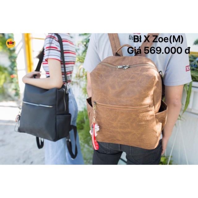 Balo da thời trang cao cấp phù hợp với học sinh, sinh viên, thiết kế unisex - BOM
