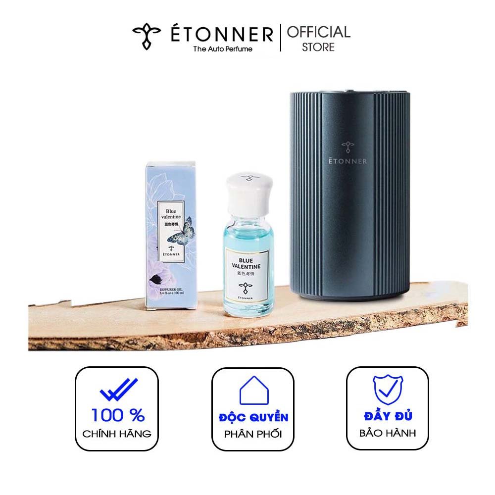 Máy Xông Tinh Dầu ETONNER Xe Hơi Có Pin Tích Điện, Máy Khuếch Tán Tinh Dầu Vỏ Kim Loại Nguyên Khối, Nút Cảm Ứng, Phun Tinh Dầu Trực Tiếp