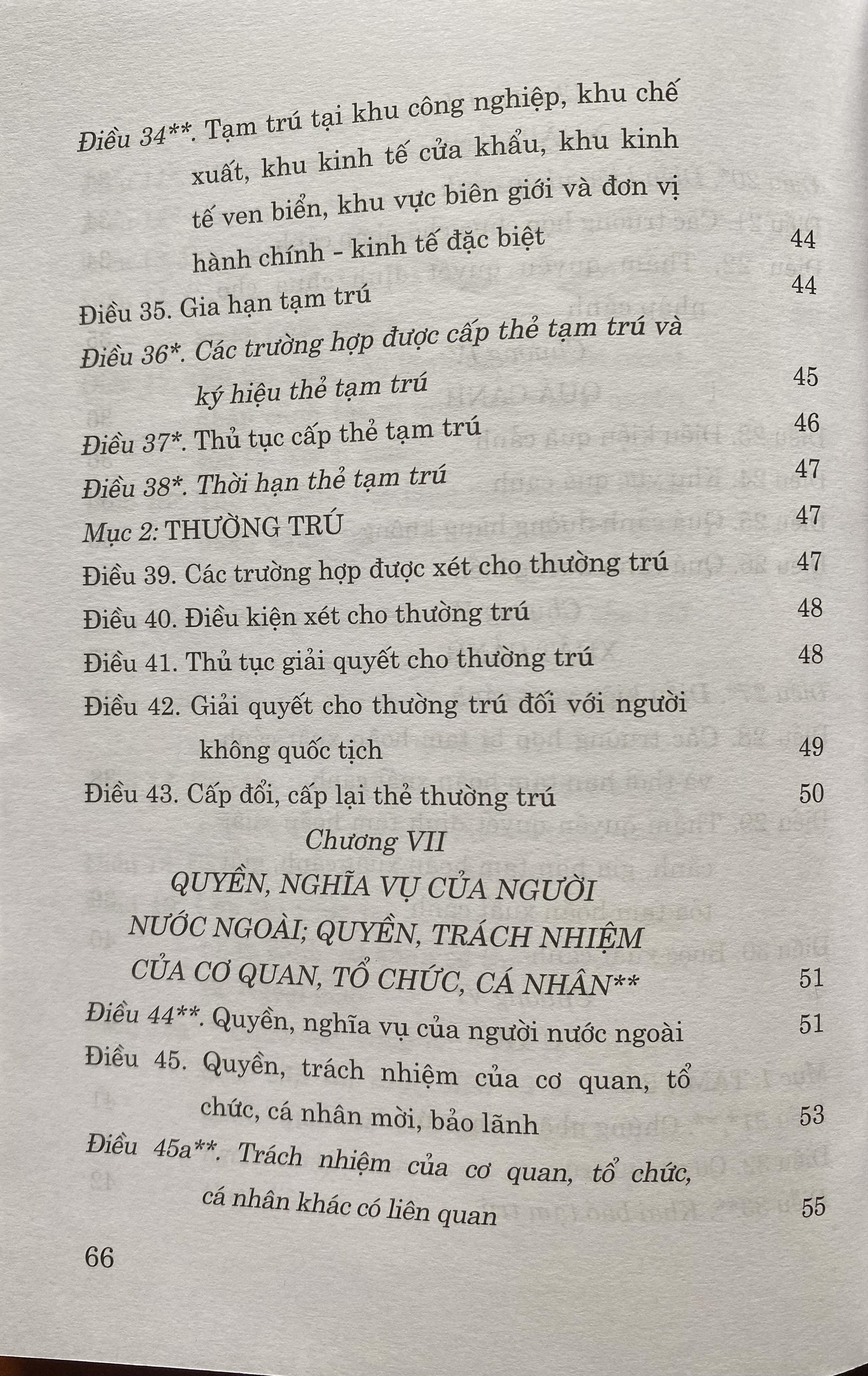 Luật nhập cảnh, xuất cảnh, quá cảnh, cư trú Của người nước ngoài tại Việt Nam