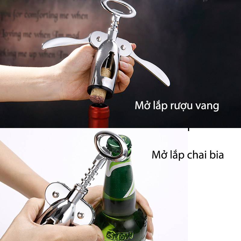 Dụng cụ mở (khui) nắp chai vang và nắp chai bia YX52