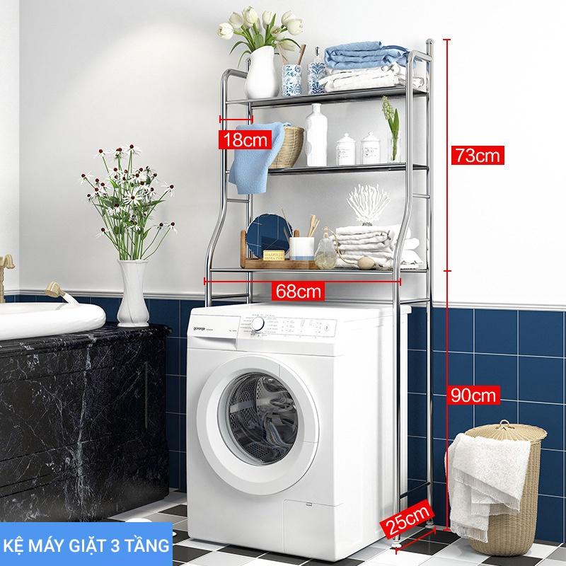 Kệ 3 Tầng Để Đồ Phía Trên Bồn Cầu Nhà Vệ Sinh Toilet Tiết Kiệm Không Gian
