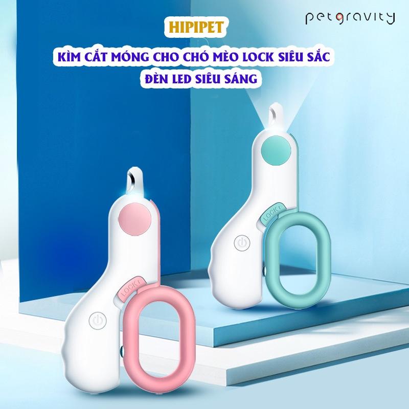 Kìm cắt móng cho chó mèo siêu sắc tích hợp đèn Led siêu sáng soi ve tai bền, đẹp