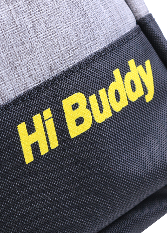 Túi Đeo Chéo Đa Năng Nhiều Màu Ver2 Hi Buddy CHBV2 (25 x 39 cm) - Đen Cam