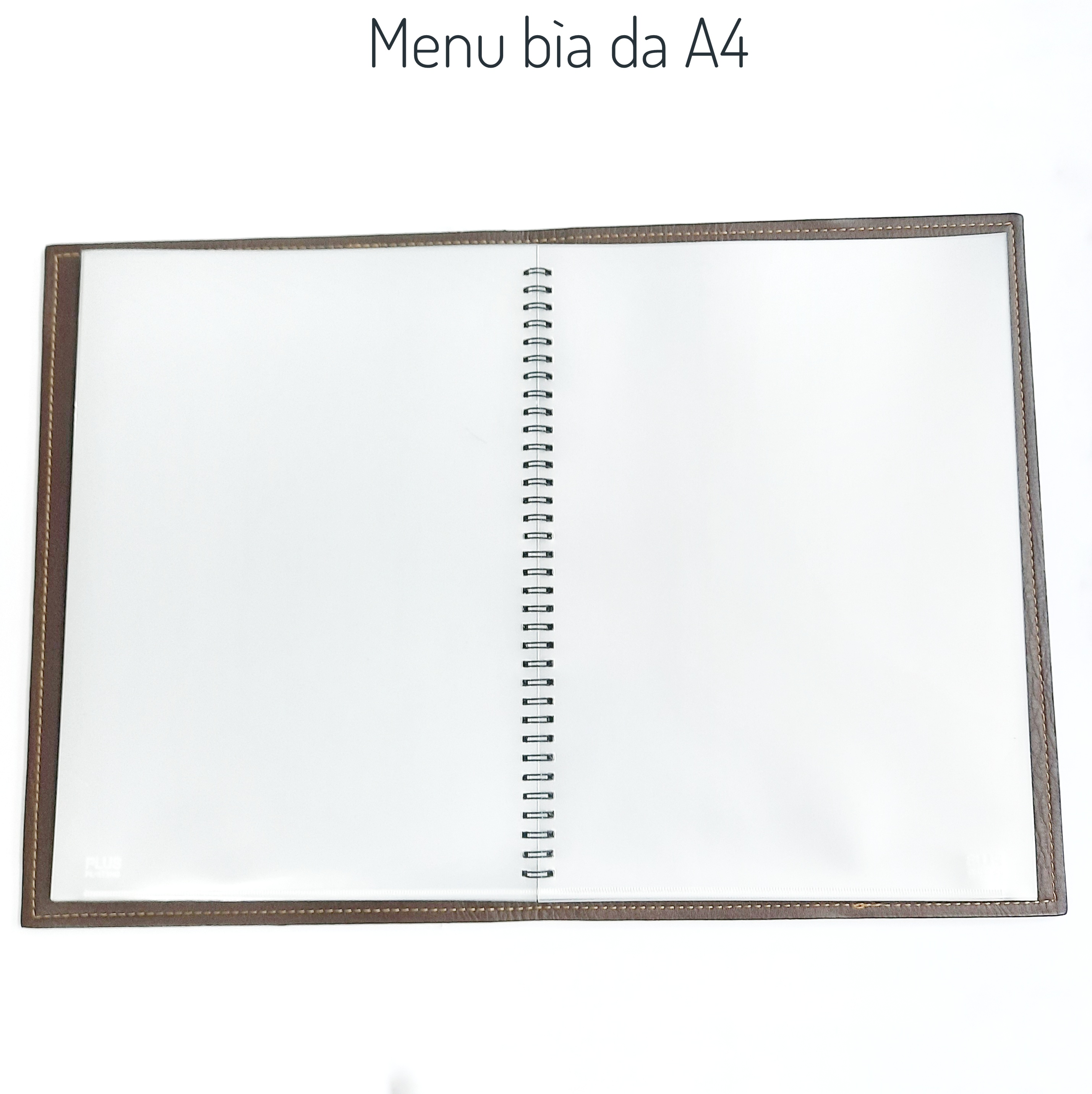 Menu bìa da A4 (20 lá ruột).