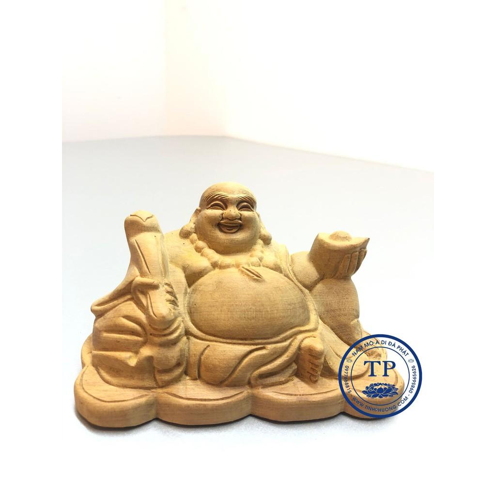 Tượng Phật Di Lặc để ô tô gỗ bách xanh thơm TM12199
