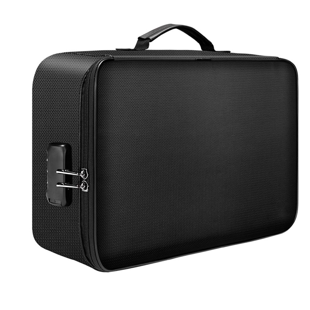 Multi-use Multi-Layer Document Bag Large Capacity Fireproof Waterproof File Certificate Storage Bag with Password Lock