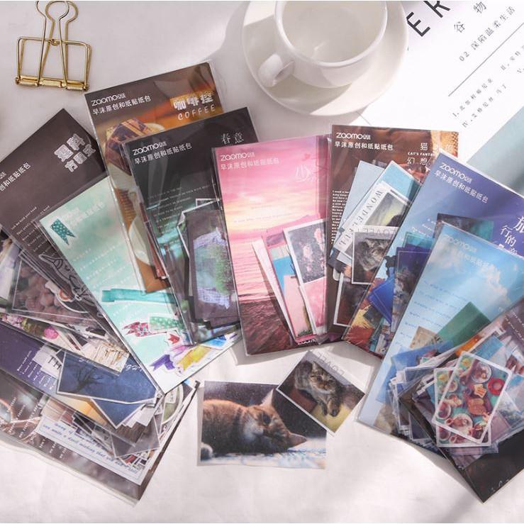 Bộ 40 Nhãn Dán Sticker Trang Trí Zaomo Card