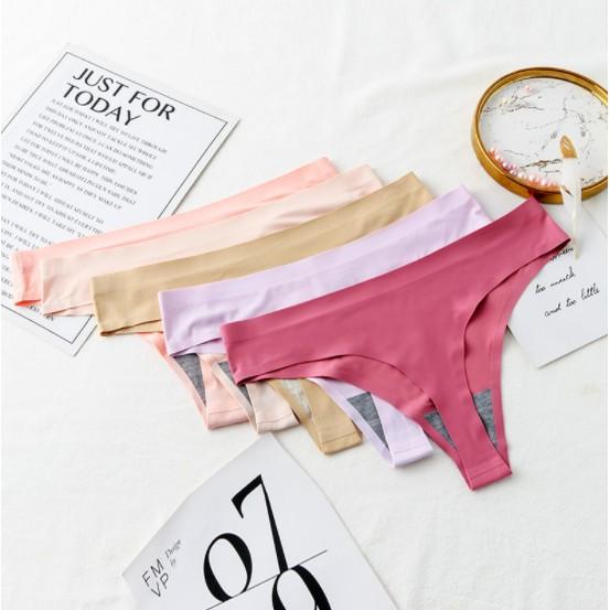 Quần Lót Đúc Su Trơn Kiểu Dáng Lọt Khe - Quần Lót Lọt Khe Nữ Sexy -New