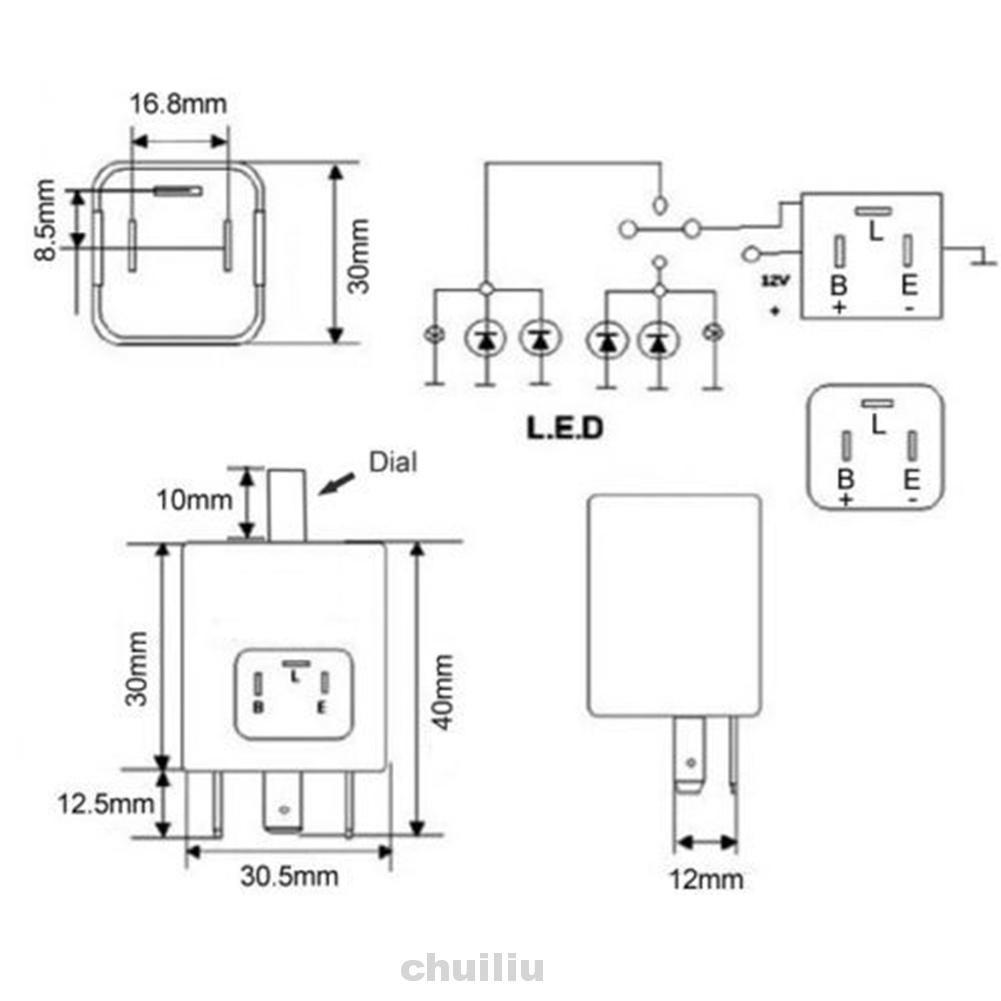 Rơ Le Đèn Led Tín Hiệu Cho Xe Mô Tô