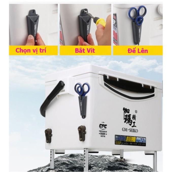 Kéo Cắt Thẻo + Gỡ lưỡi câu cá có thể Gắn Thùng Câu Đài vô cùng tiện lợi