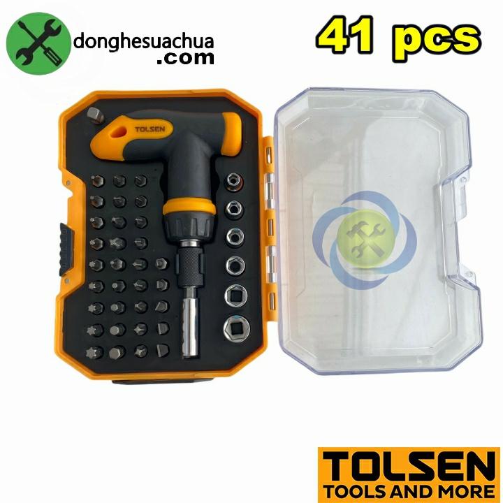 Bộ mũi vít đầu tuýp Tolsen 20036 có 41 chi tiết