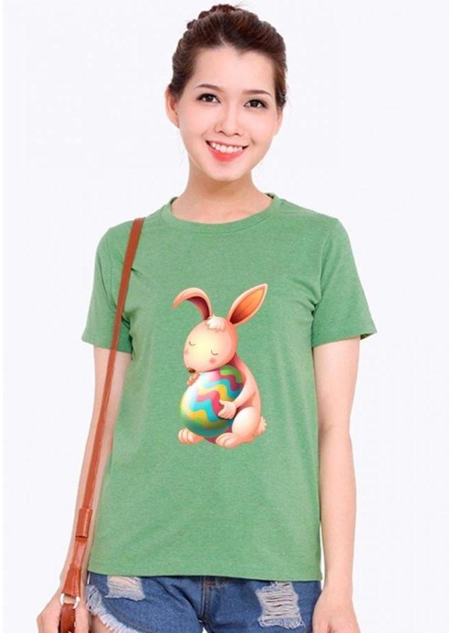 Áo Thun Nữ - Hạnh Phúc - Chú Thỏ Dễ Thương