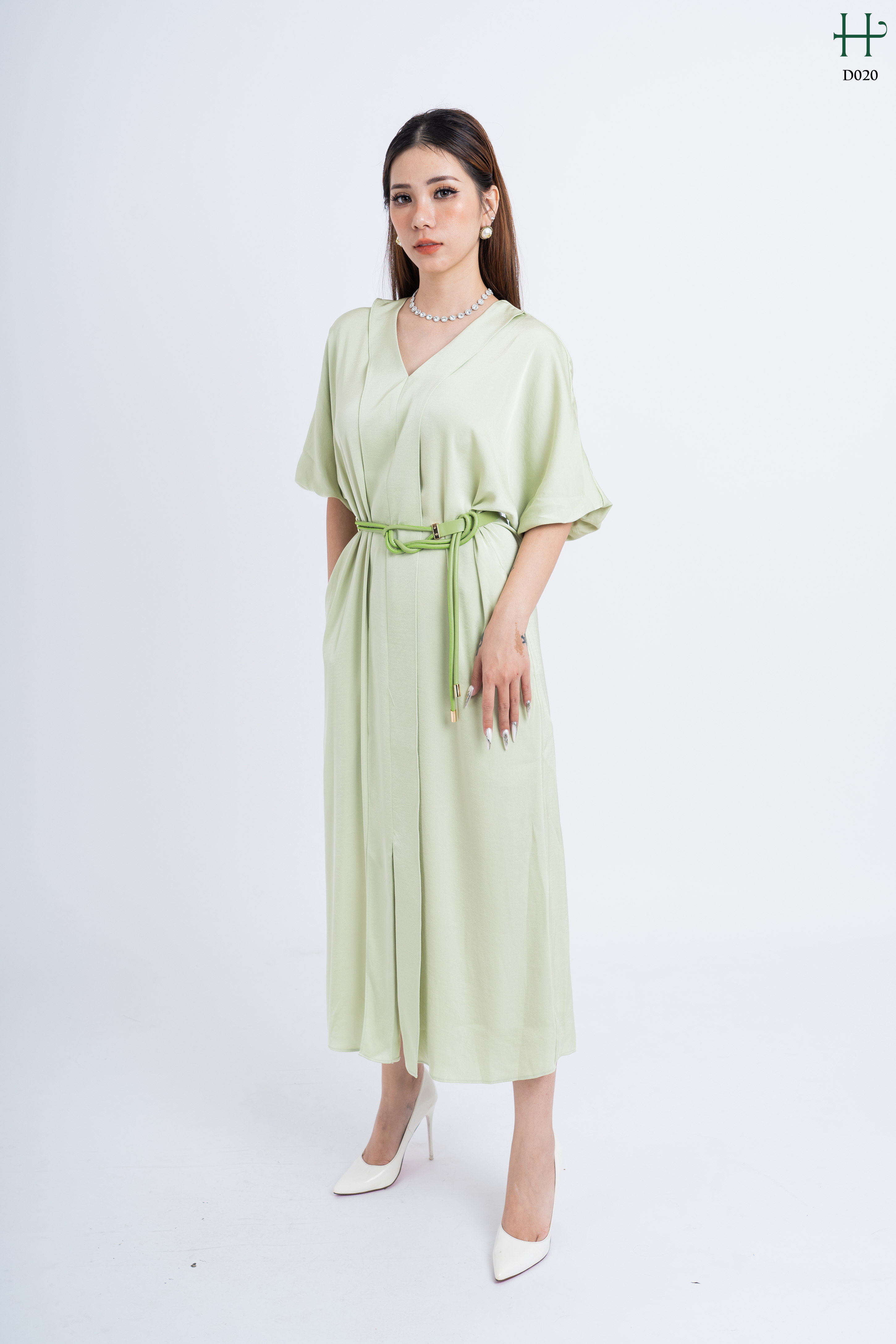 Đầm Suông Lụa kèm Belt -D20