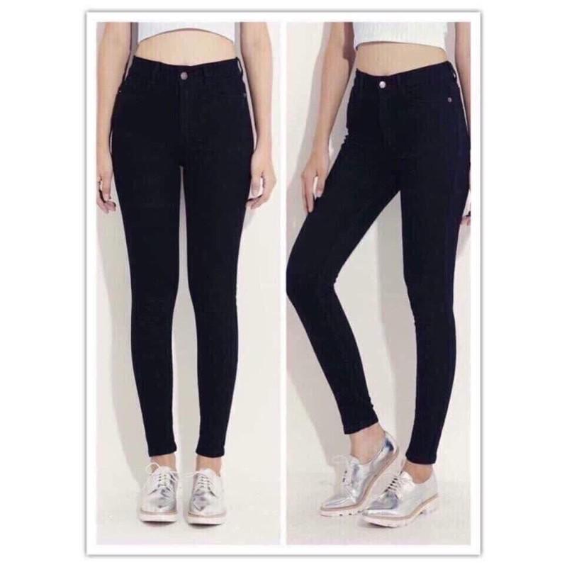 Quần jeans đen vnxk