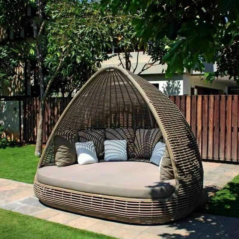 GHẾ NHỰA GIẢ MÂY ,  Giường tắm nắng ghế nằm hồ bơi giả mây