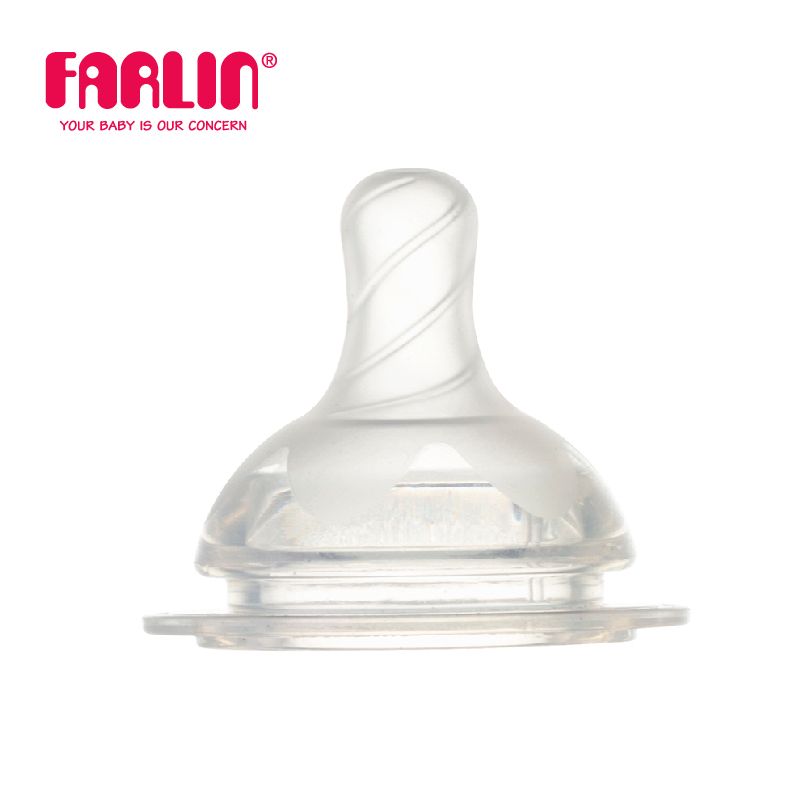 Núm Ty Silicon Siêu Mềm Chống Sặc FARLIN - Dùng Cho Bình Cổ Rộng