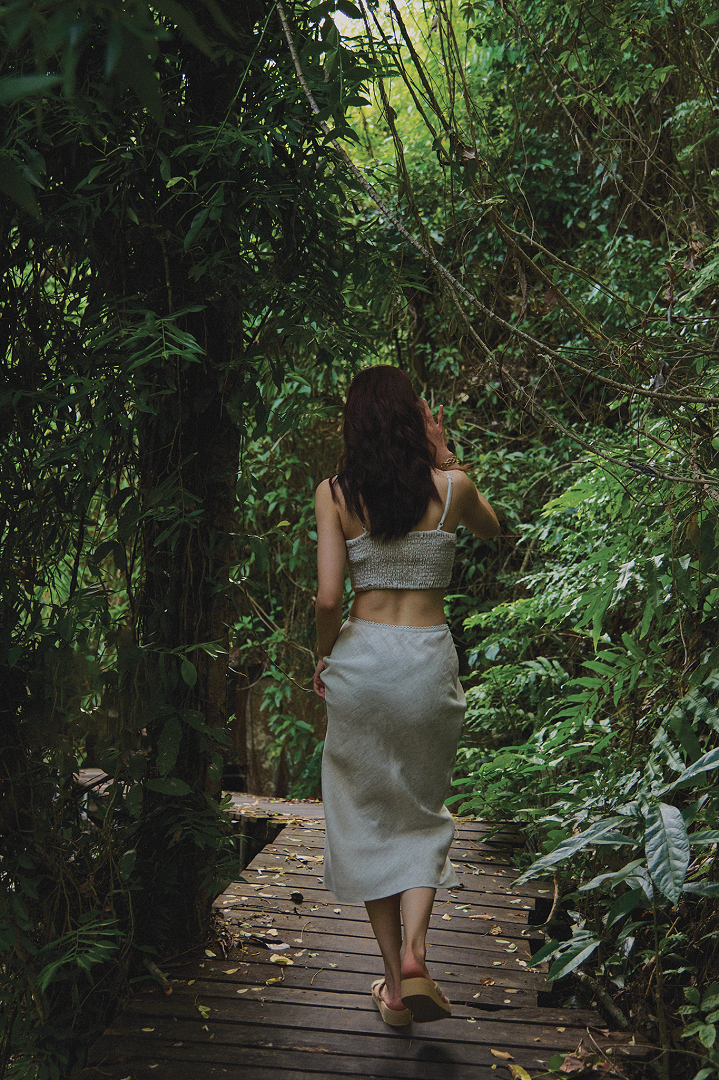 Áo Croptop Linen Lanh TOP208 thời trang thiết kế Hity