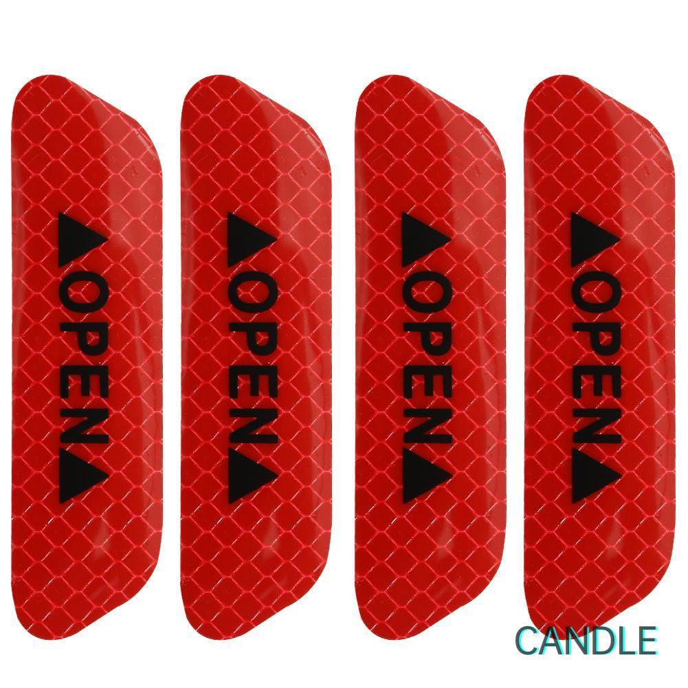 Set 4 Sticker Phản Quang Dán Trang Trí Xe Ô Tô