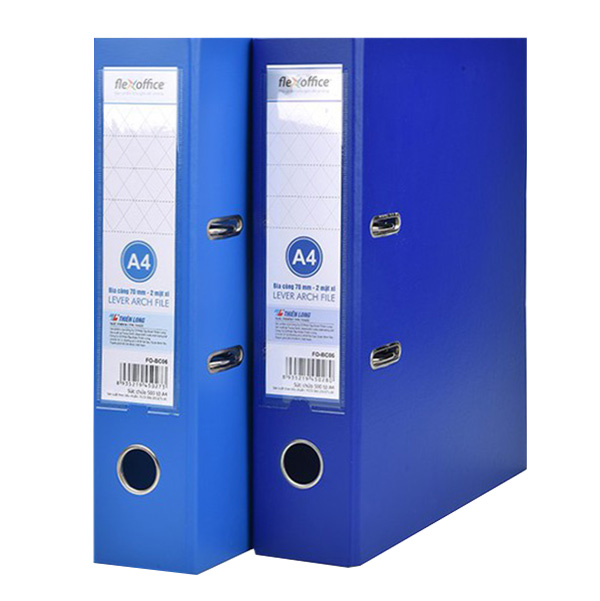Bìa Còng Flexoffice F4 / Fo-BC14 70mm - Giao Màu Ngẫu Nhiên