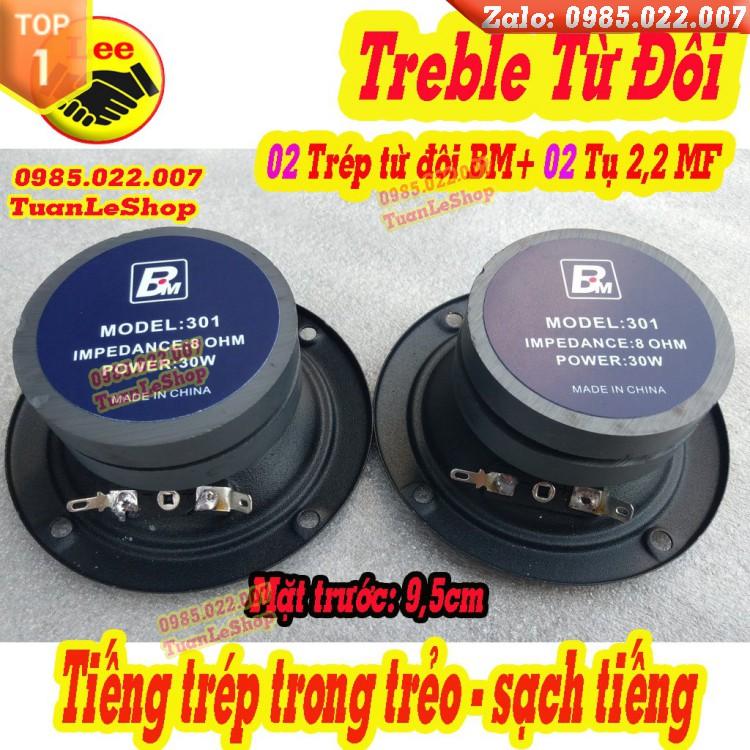 LOA TREBLE BM TỪ ĐÔI HÀNG CHẤT LƯỢNG – GIÁ 02 TREBLE + TỤ 2.2MF