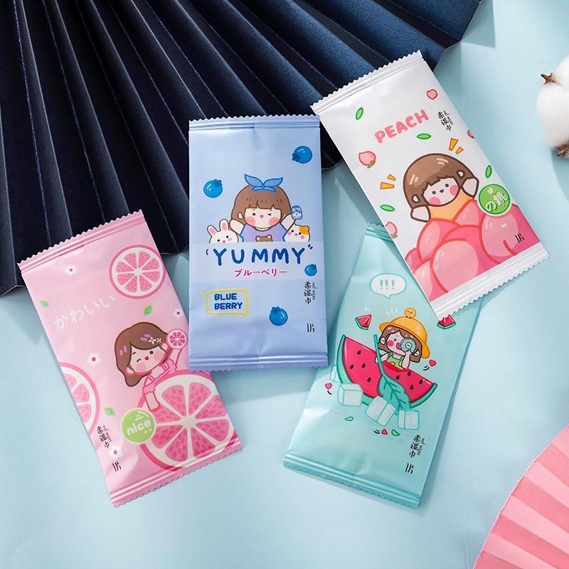 Combo 10 khăn giấy ướt cute xinh xắn dễ thương - MiuSua