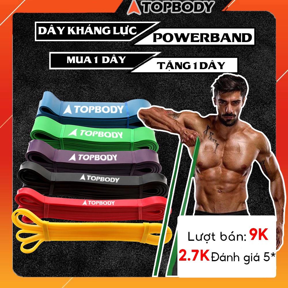 Dây kháng lực tập gym, Power Band đa năng, hỗ trợ luyện tập thể dục, tiện lợi tại nhà, văn phòng TOPBODY