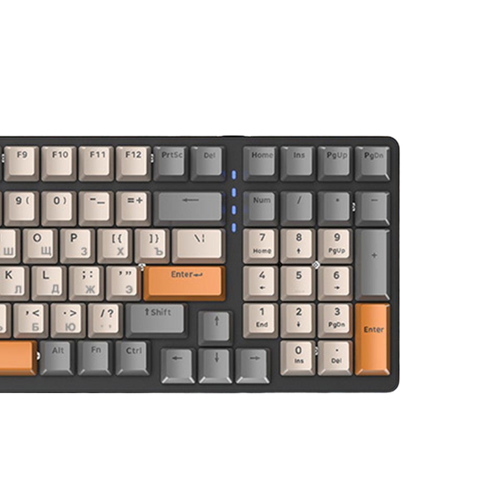 Russian Mechanical Keyboard Backlit Plug and C Interface Durable for PC Gamer