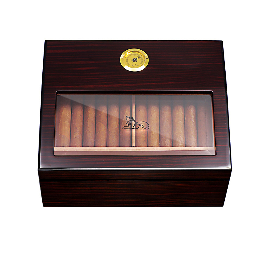Tủ Đựng Bảo Quản Cigar Gà RA-926 Bảo Quản 60 Điếu Chất Liệu Gỗ Tuyết Tùng Cao Cấp