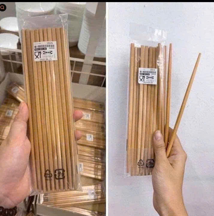 Combo 10 Đôi Đũa Tre IKEA – Đũa Tre Tự Nhiên, Chống Mốc, Dùng Cho Gia Đình &amp; Nhà Hàng- HÀNG CHÍNH HÃNG MINIIN