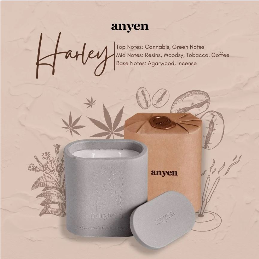 Nến thơm - Harley (Scent of Black Afgano) - ANYEN CANDLE