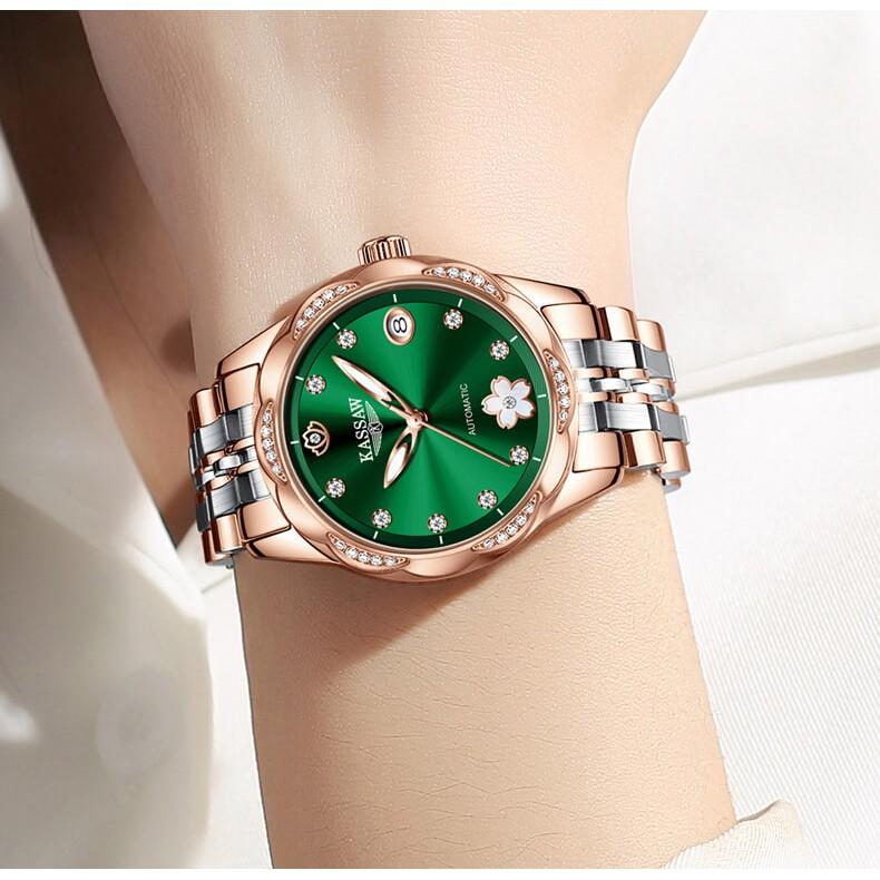 Đồng hồ nữ chính hãng KASSAW K821-5 Chống Nước ,chống xước ,kính sapphire, bảo hành 24 tháng Thời Trang Cho Nữ thiết kế đơn giản trẻ trung và sang trọng