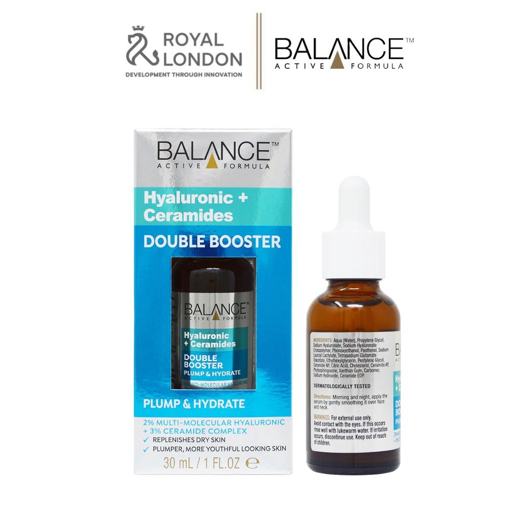 Tinh chất Balance Active Hyaluronic & Ceramides Double Booster 30ml