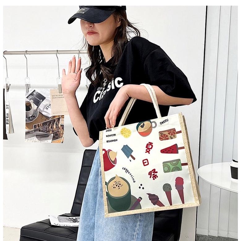 Túi cói size lớn 30cm