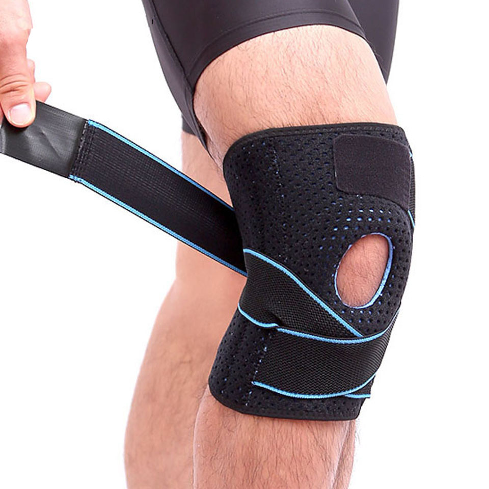 Bộ 2 đai bảo vệ đầu gối có lò xo trợ lực hỗ trợ khớp gối Sport Knee Pad AOLIKES YE-7908