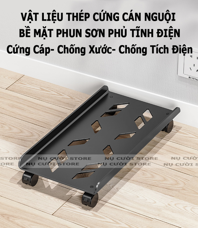 Hình ảnh Đế Để CPU;  Giá Đỡ Cây Máy Tính Bàn Làm Việc; Khay Để Nâng Di Động; Kệ Tản Nhiệt Đa Năng Treo Tường