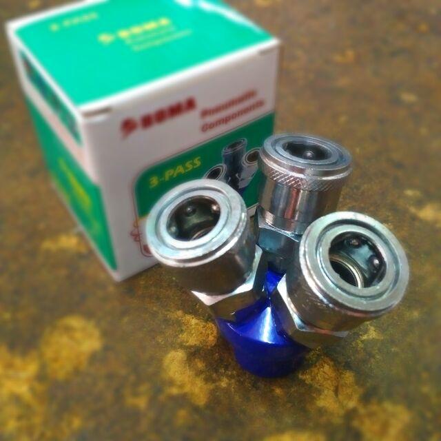 Chia 3 tròn đầu nối hơi