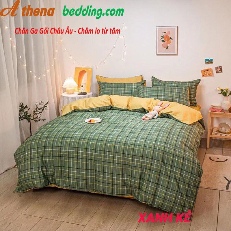 Trọn Bộ chăn ga gối 4 món COTTON Lụa Cao Cấp