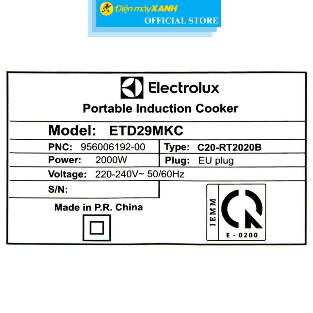 Bếp từ Electrolux ETD29MKC - Hàng Chính Hãng