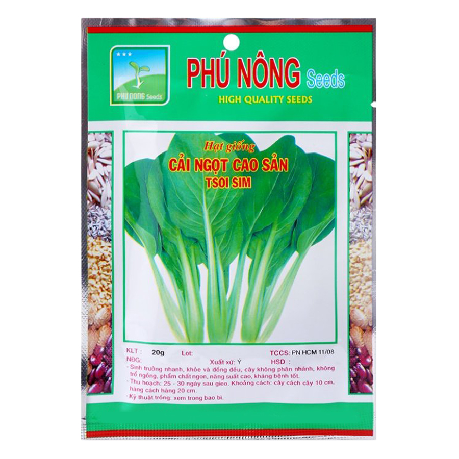 Bộ 2 Gói Hạt Giống Cải Ngọt Cao Sản Phú Nông (20g / Gói)