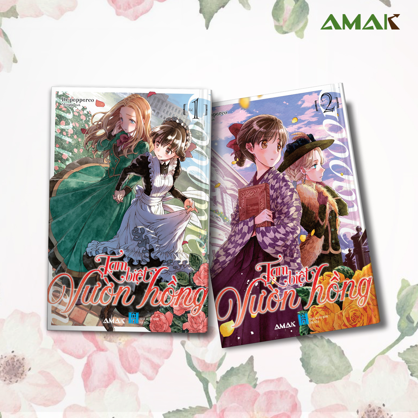 Manga Tạm Biệt Vườn Hồng - Trọn Bộ 3 Tập - Amakbooks - Combo 2 Tập - Sách