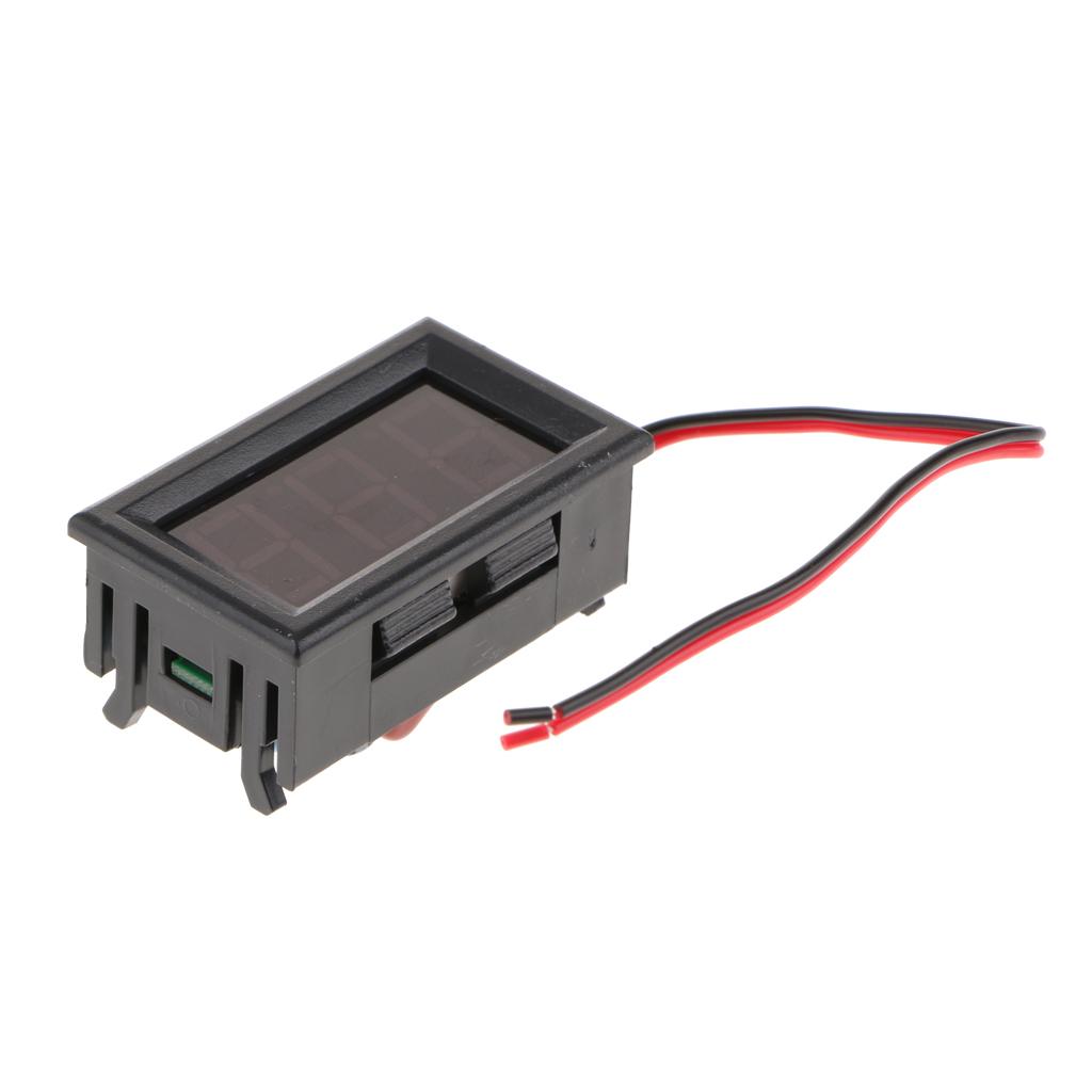 2x0.56" 2 Wire AC70-500V Digital Voltmeter Volt Voltage Meter Car Motor Green