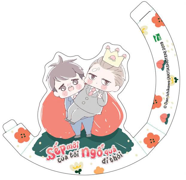 Sách - Bộ Manga - Sếp Mới Của Tôi Ngố Quá Đi Thôi - Tập 1 + Tập 2 (Bộ 2 Tập) - Tặng Kèm 2 Standee Bập Bênh + 1 Leaflet + 1 Set Acrylic Charm + 1 Set Bookmark Nam Châm + 1 Thiệp Gấp Hình Bùa