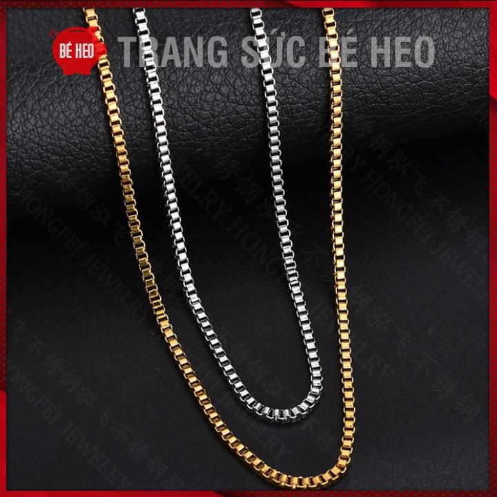 Dây chuyền titan không mặt - Trang sức Bé Heo BHDC270