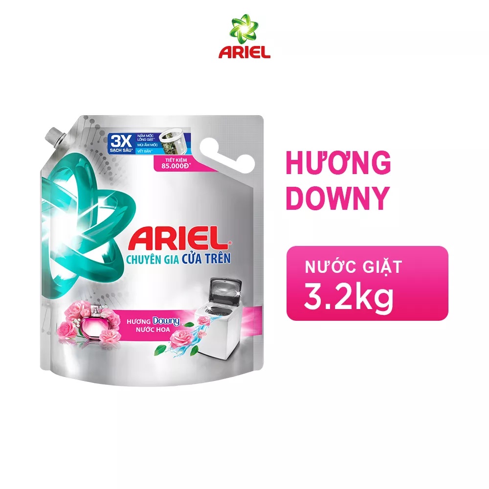 Nước Giặt ARIEL Cửa Trên Hương Downy Nước Hoa Túi 3.2KG