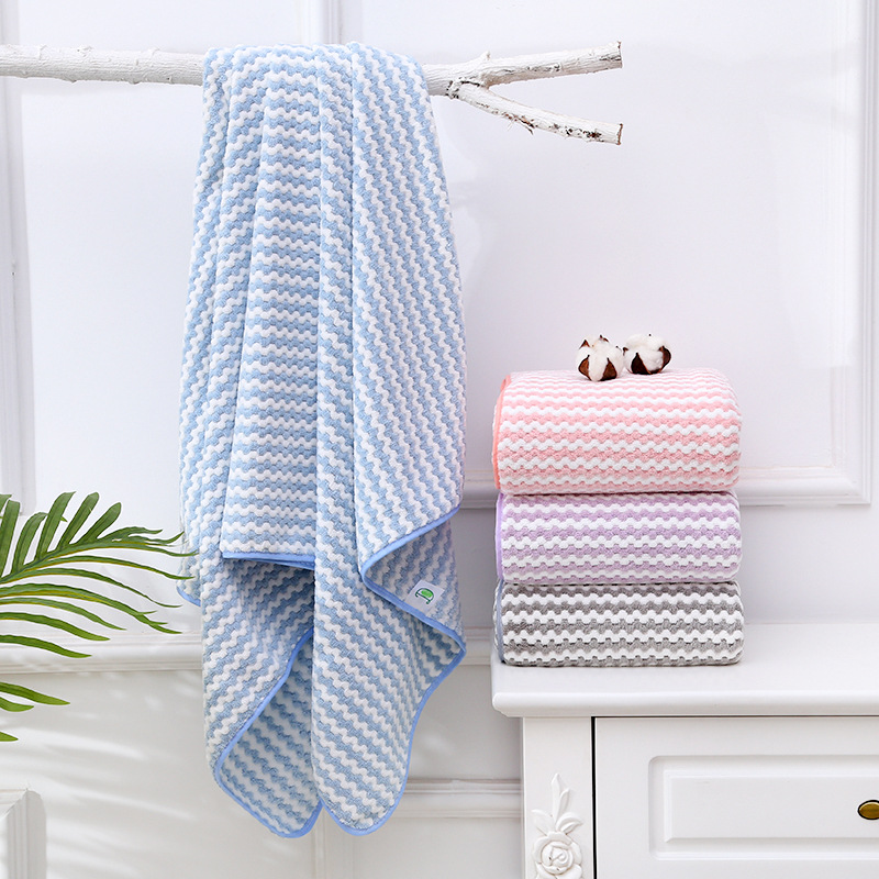 Khăn tắm bông san hô 70x140 cm Loại Xịn Dầy Siêu Thấm Hút PaKaSa - Hàng chính hãng