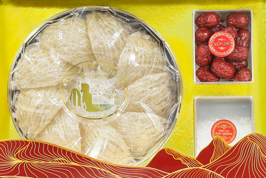 Hộp Quà Hoa Mai Yến Sợi Tinh Chế 100g Yến Nha Trang Khánh Hòa