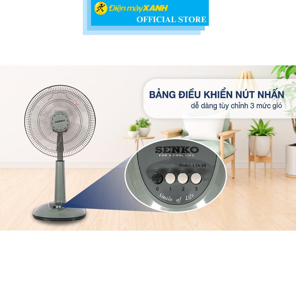 Quạt lửng Senko 3 cánh L1638 47W - Hàng Chính Hãng